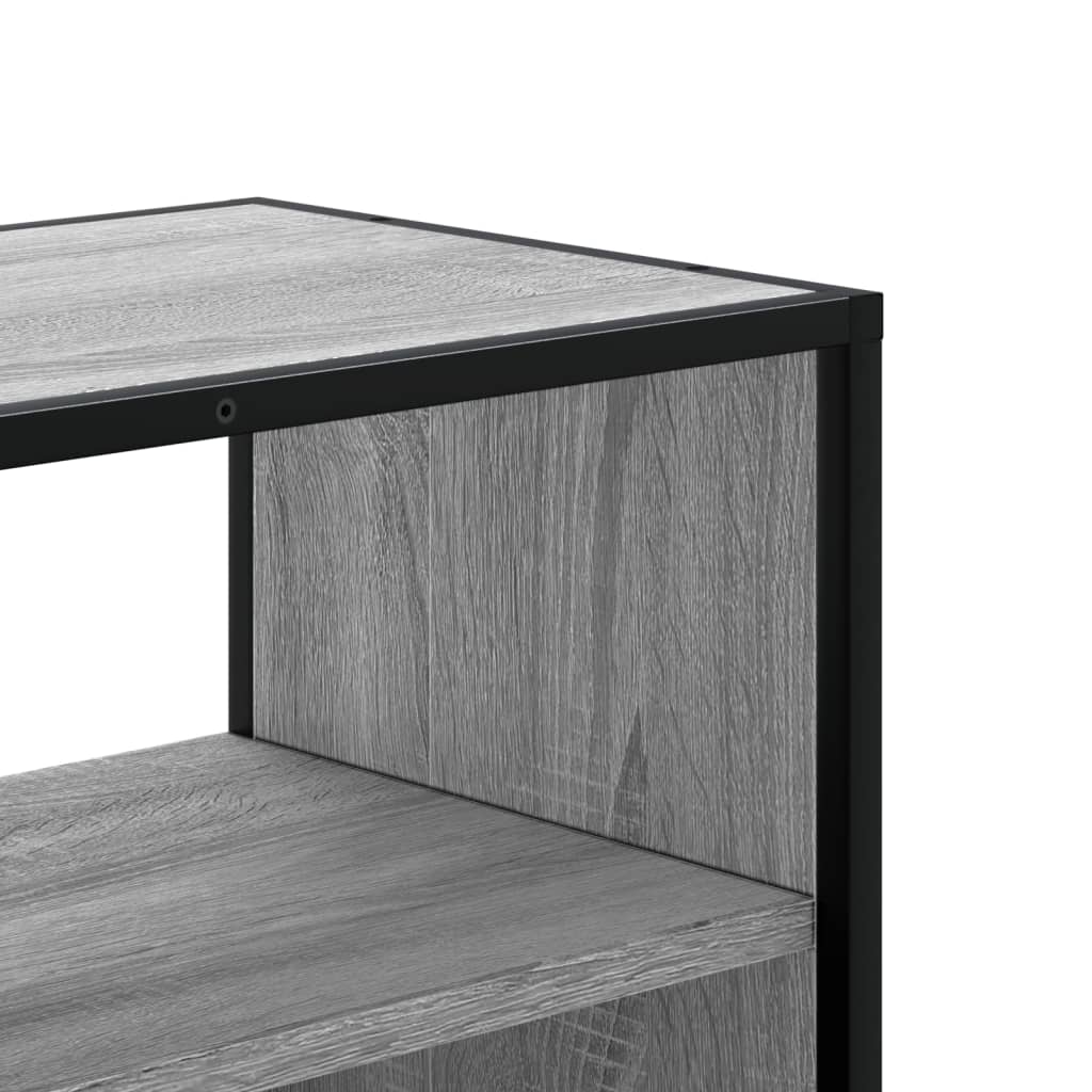 TV Cabinet Grey Sonoma 100x31x39,5 cm Engineered Wood and Metal