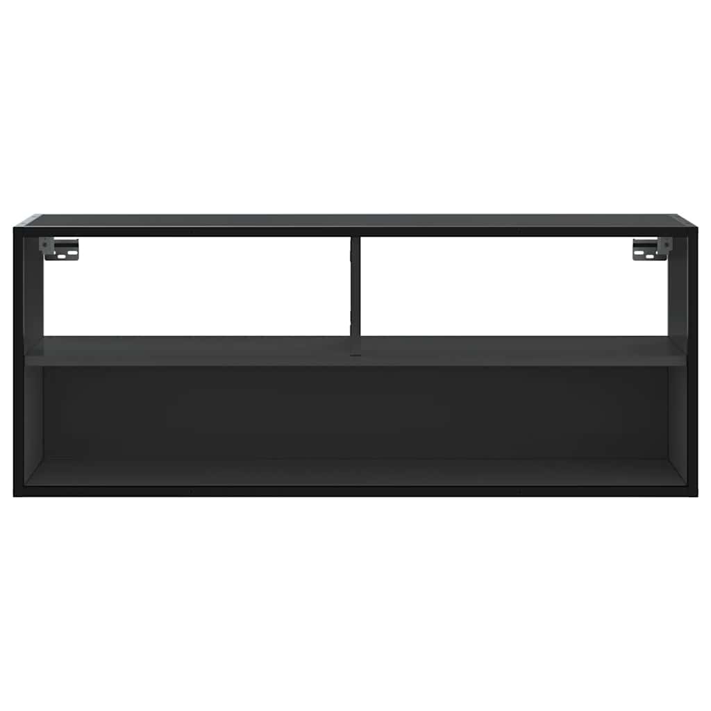 TV Cabinet Black 100x31x39,5 cm Engineered Wood and Metal