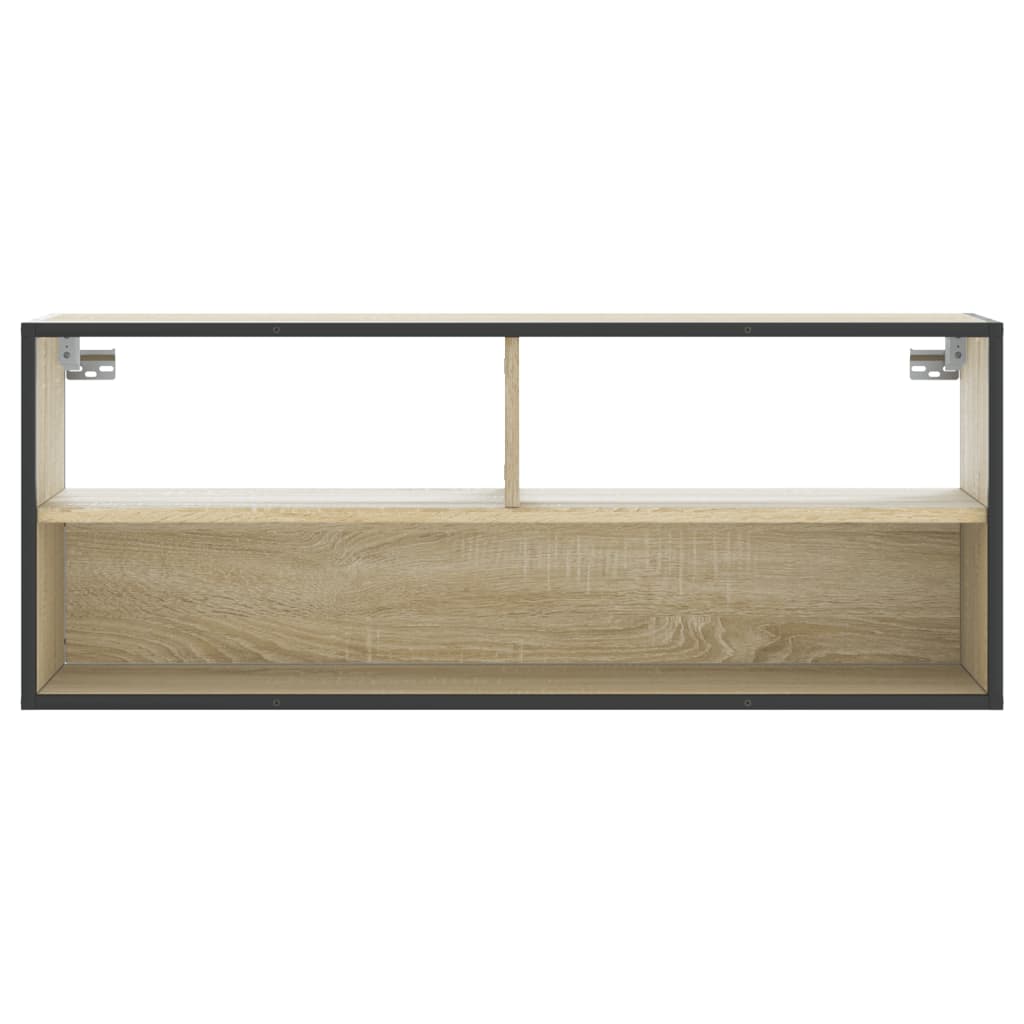 TV Cabinet Sonoma Oak 100x31x39,5 cm Engineered Wood and Metal