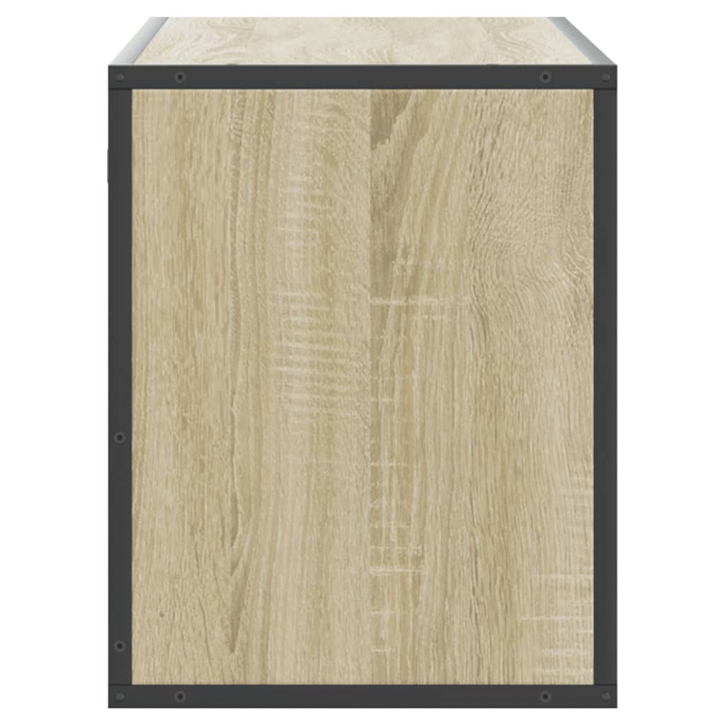 TV Cabinet Sonoma Oak 100x31x39,5 cm Engineered Wood and Metal