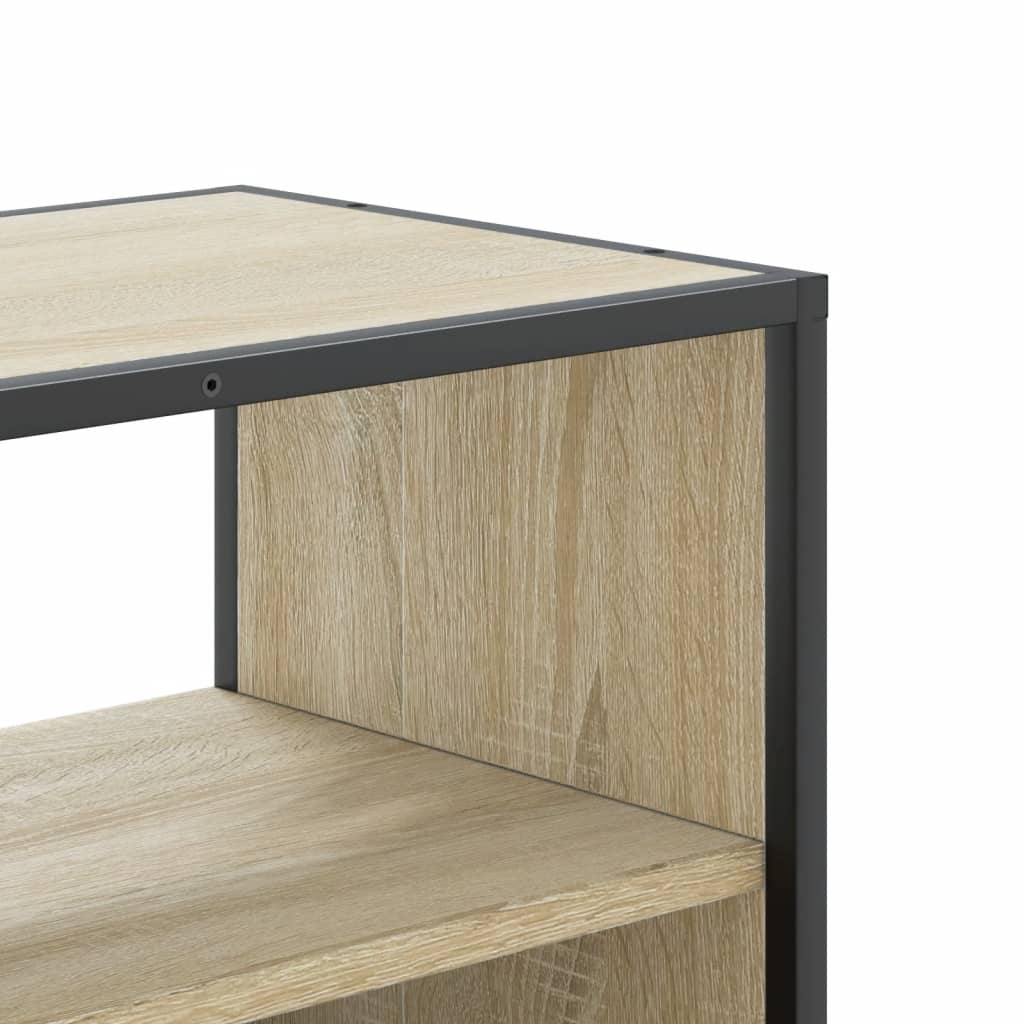 TV Cabinet Sonoma Oak 100x31x39,5 cm Engineered Wood and Metal