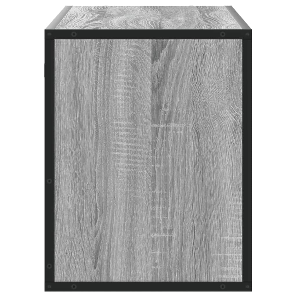 TV Cabinet Grey Sonoma 100x31x39,5 cm Engineered Wood and Metal