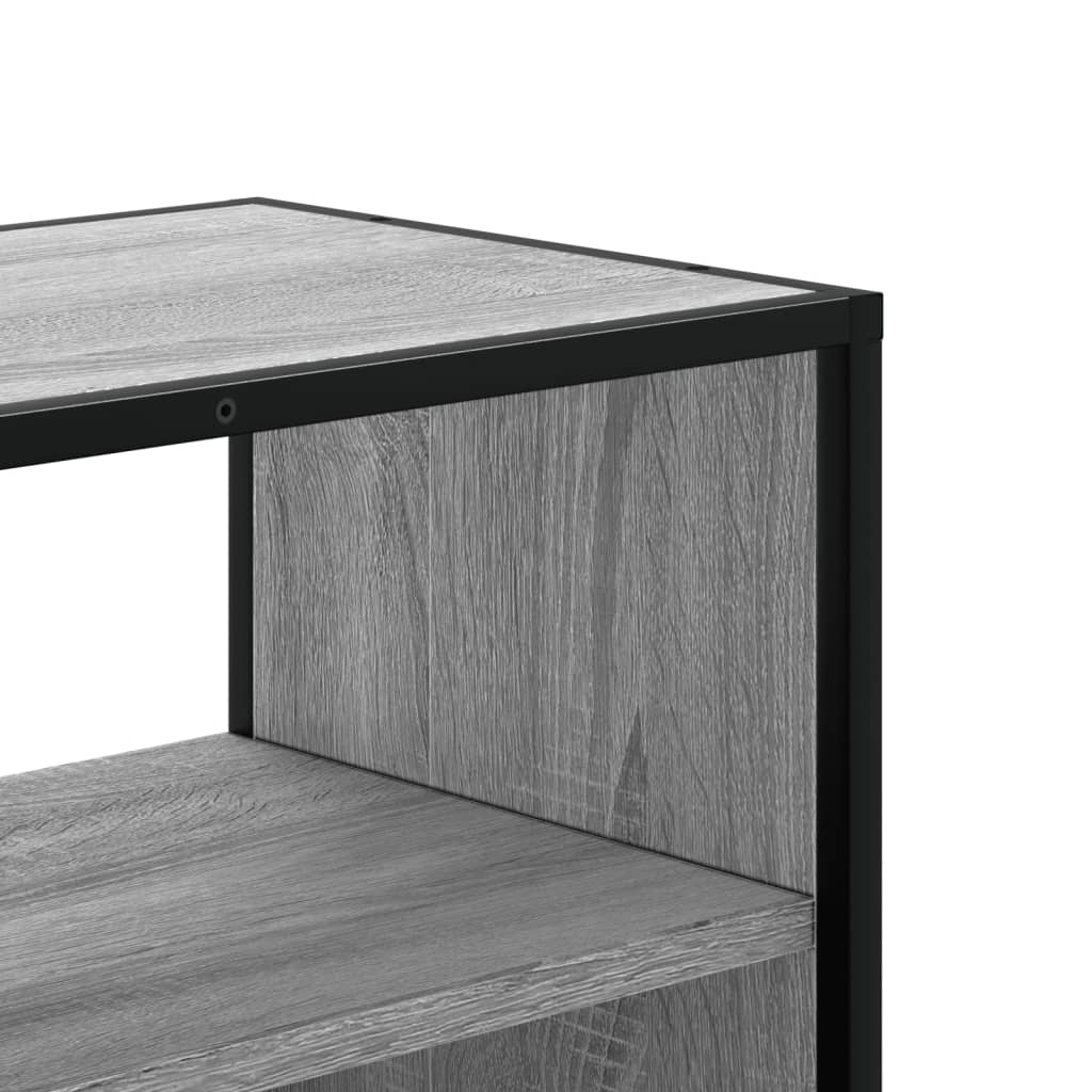 TV Cabinet Grey Sonoma 100x31x39,5 cm Engineered Wood and Metal
