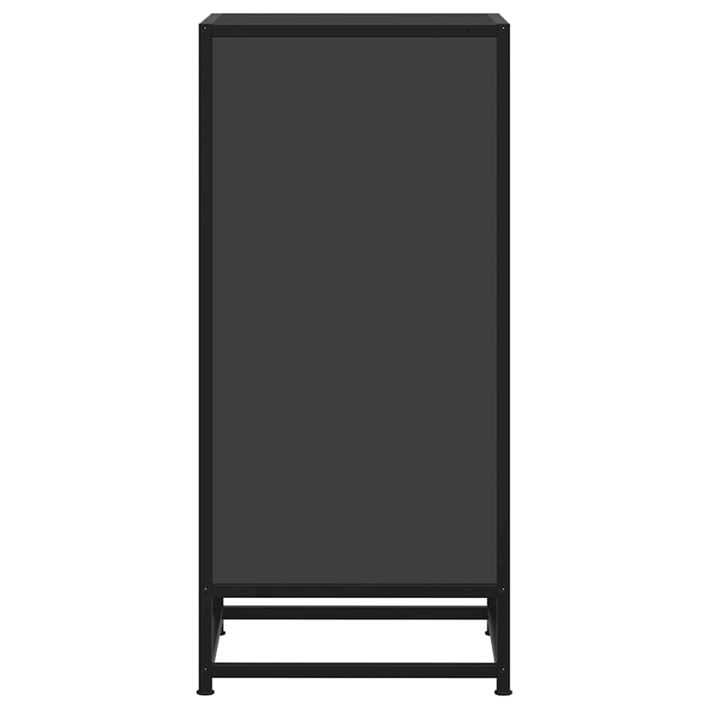 Sideboard Black 35.5x35x76 cm Engineered Wood and Metal