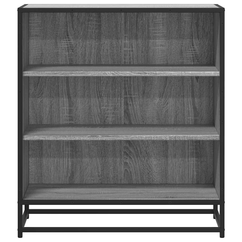 Sideboard Grey Sonoma 68x35x76 cm Engineered Wood and Metal