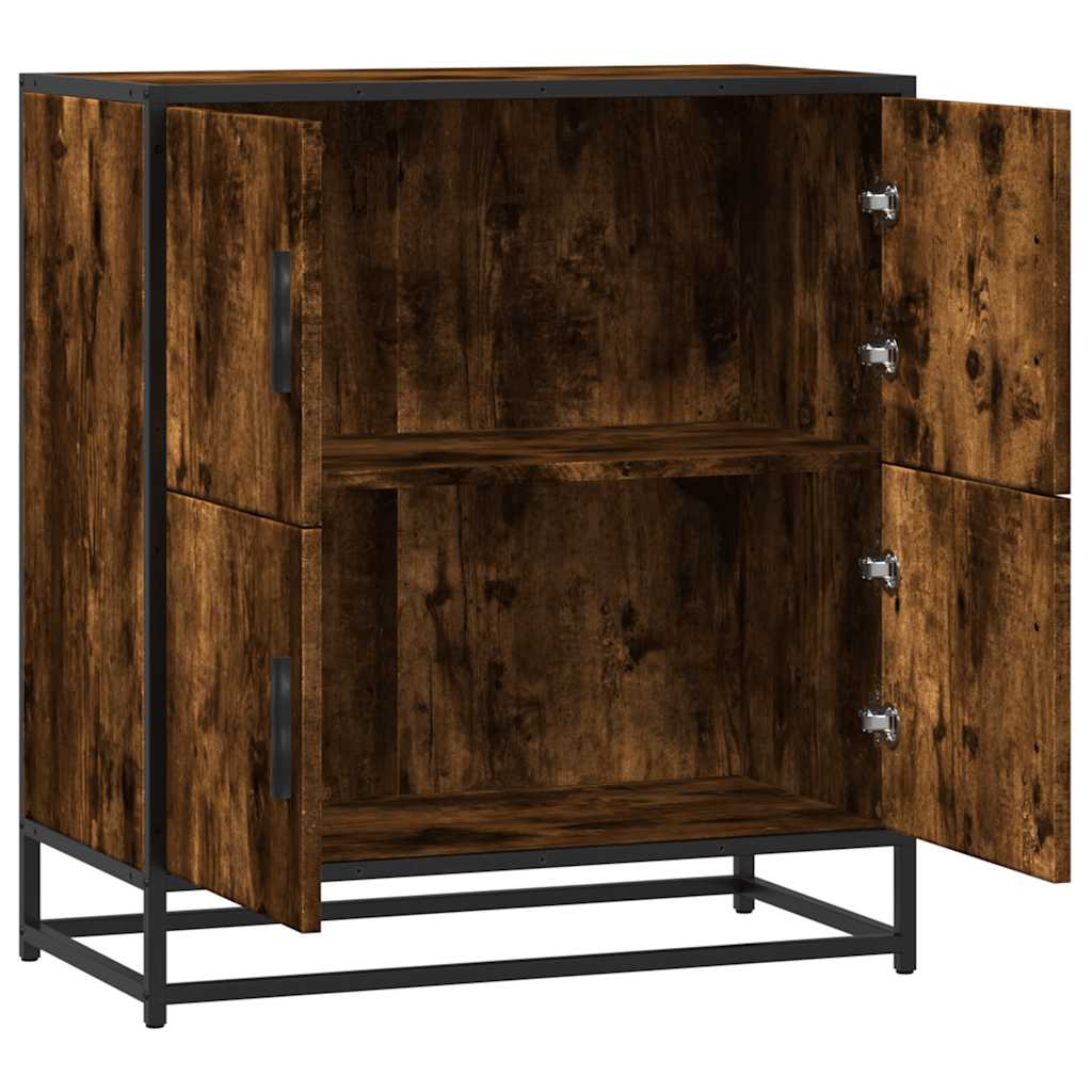 Sideboard Smoked Oak 68x35x76 cm Engineered Wood