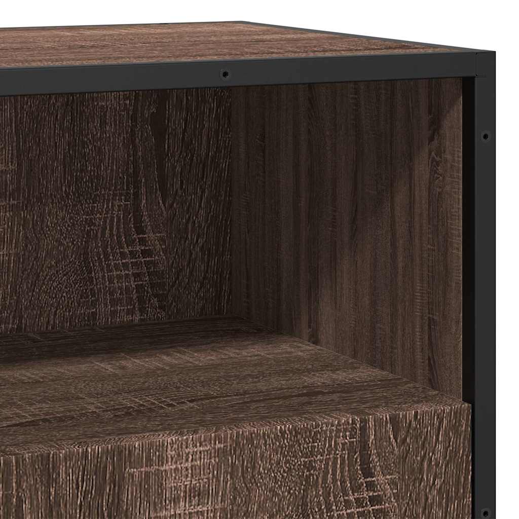 Sideboard Brown Oak 68x35x76 cm Engineered Wood