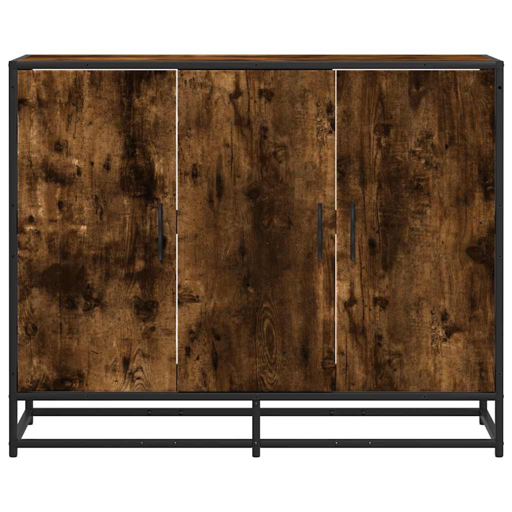 Sideboard Smoked Oak 94x35x76 cm Engineered Wood