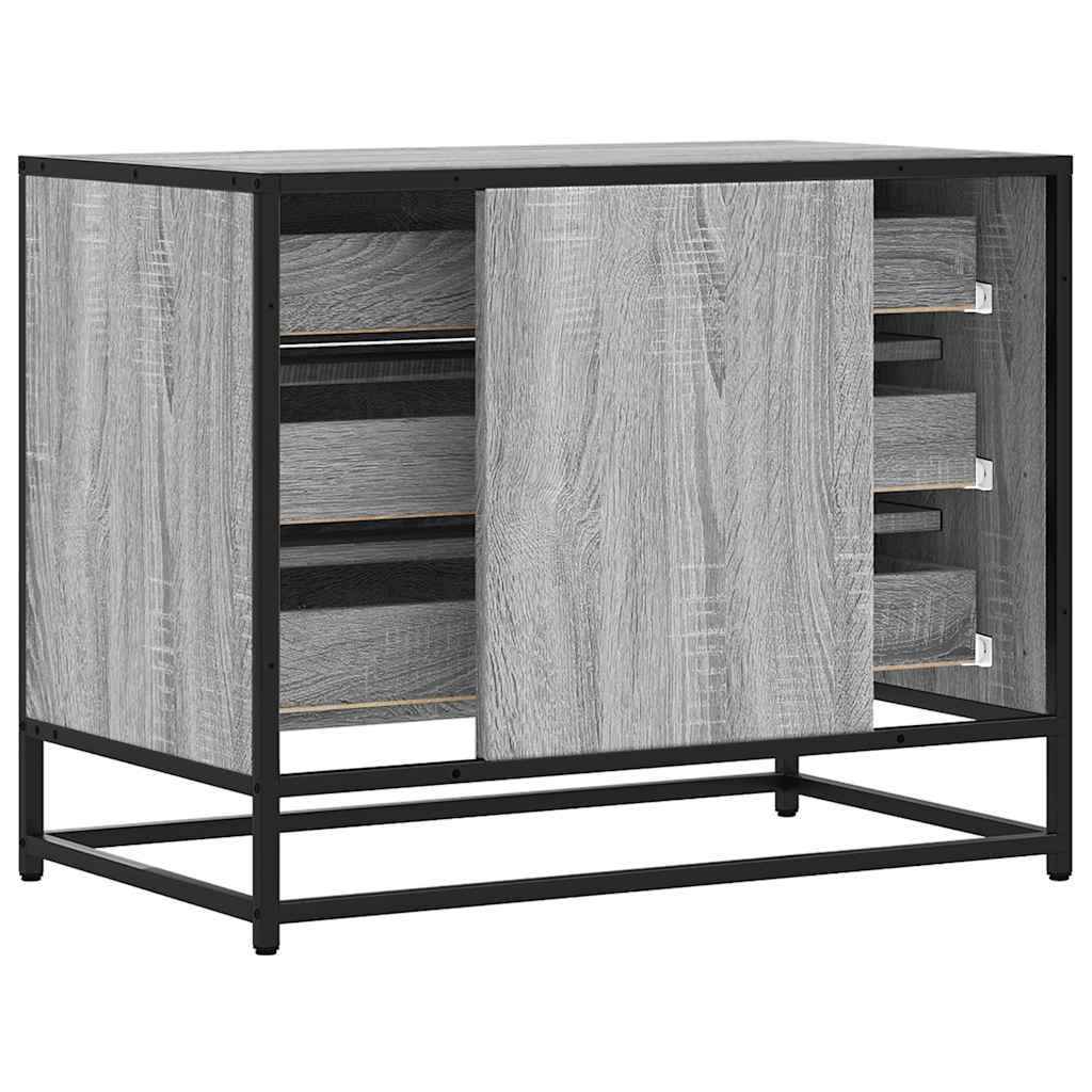 Drawer Cabinet Grey Sonoma 70x41x56 cm Engineered Wood