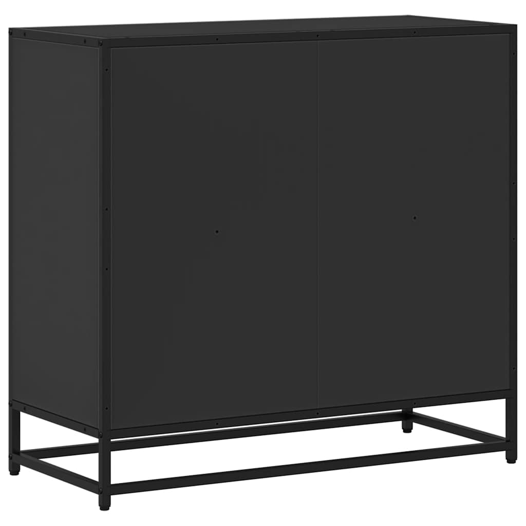 Book Cabinet Black 80.5x35x76 cm Engineered Wood