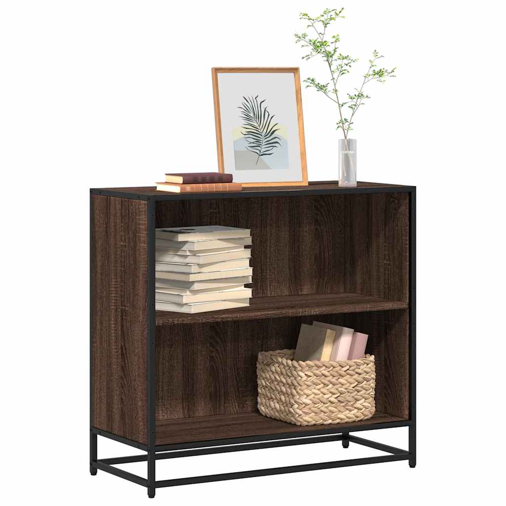 Book Cabinet Brown Oak 80.5x35x76 cm Engineered Wood
