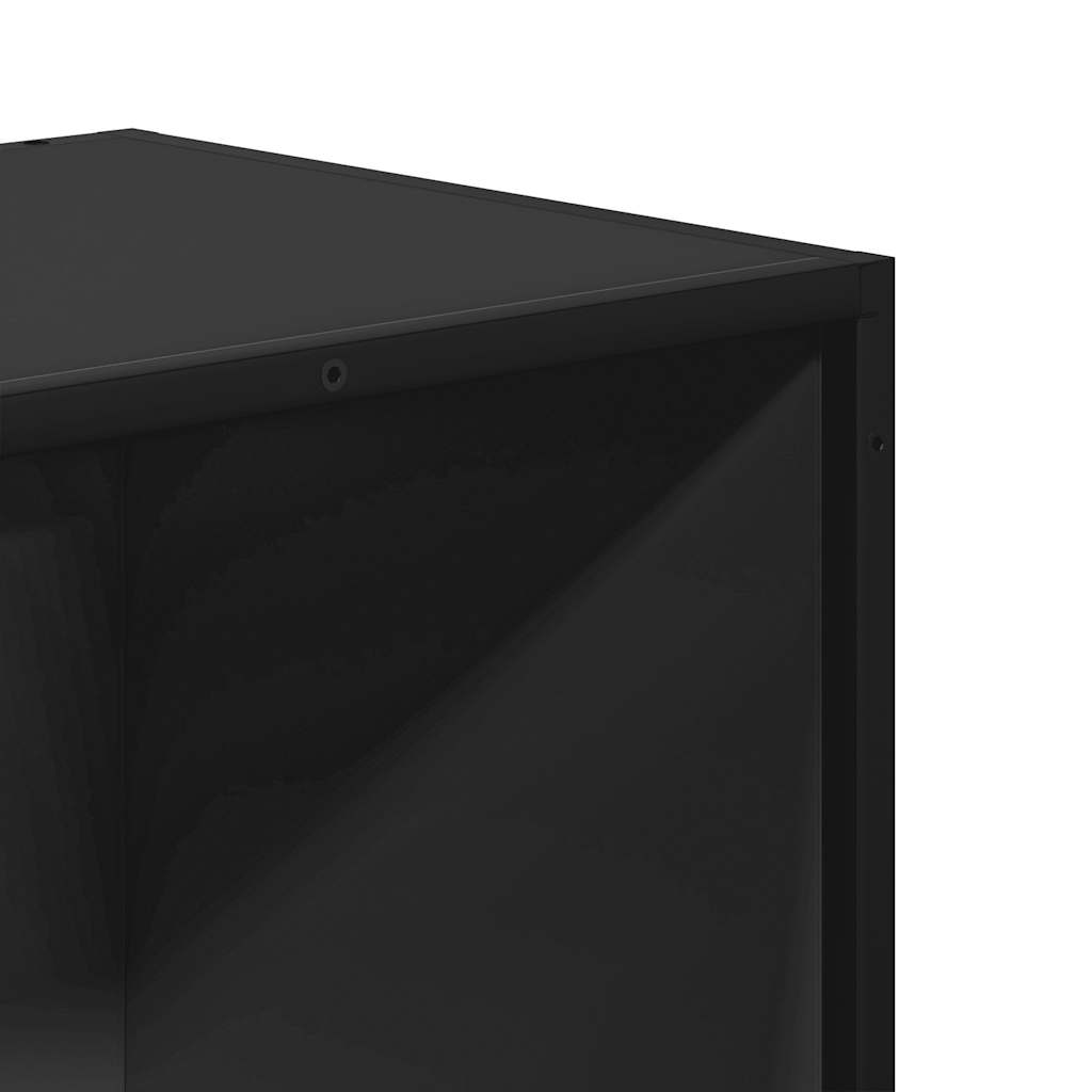 Book Cabinet Black 40x35x107.5 cm Engineered Wood