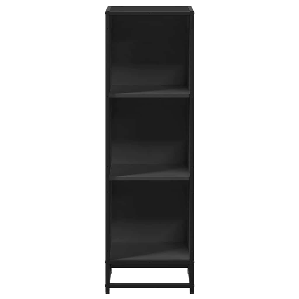 Book Cabinet Black 33.5x33x107.5 cm Engineered Wood