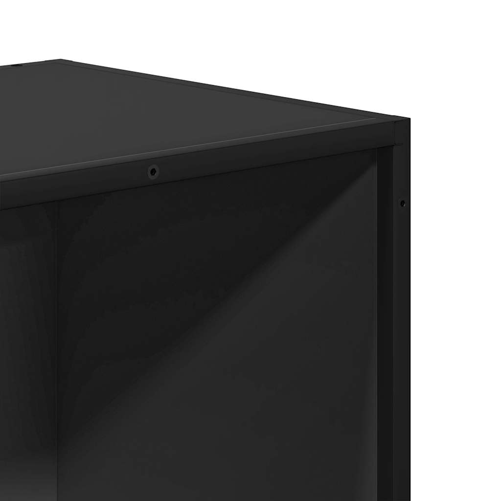 Book Cabinet Black 33.5x33x107.5 cm Engineered Wood