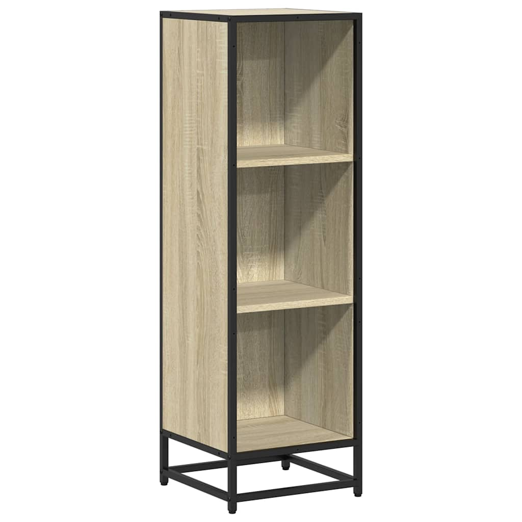 vidaXL Book Cabinet Sonoma Oak 33.5x33x107.5 cm Engineered Wood