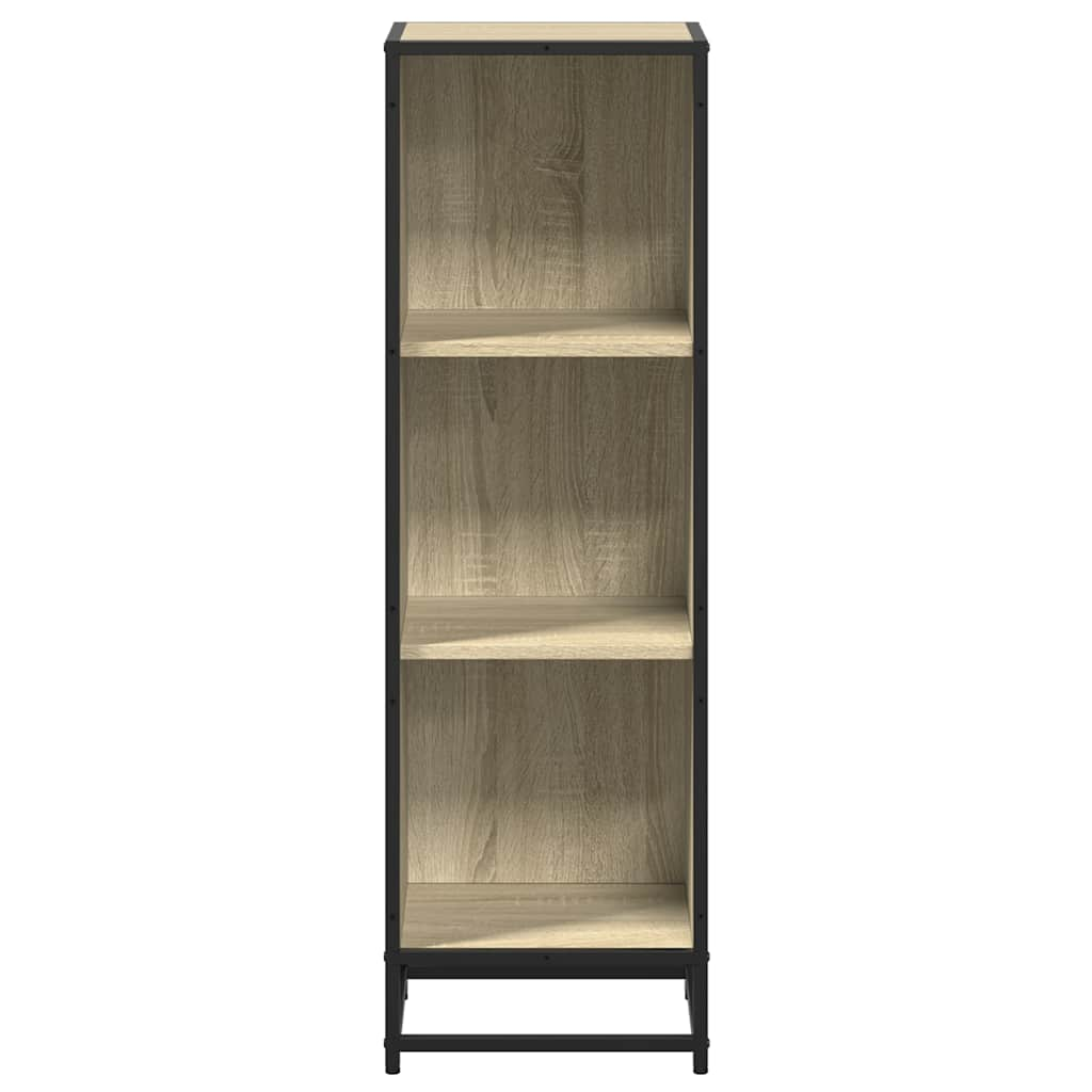 vidaXL Book Cabinet Sonoma Oak 33.5x33x107.5 cm Engineered Wood