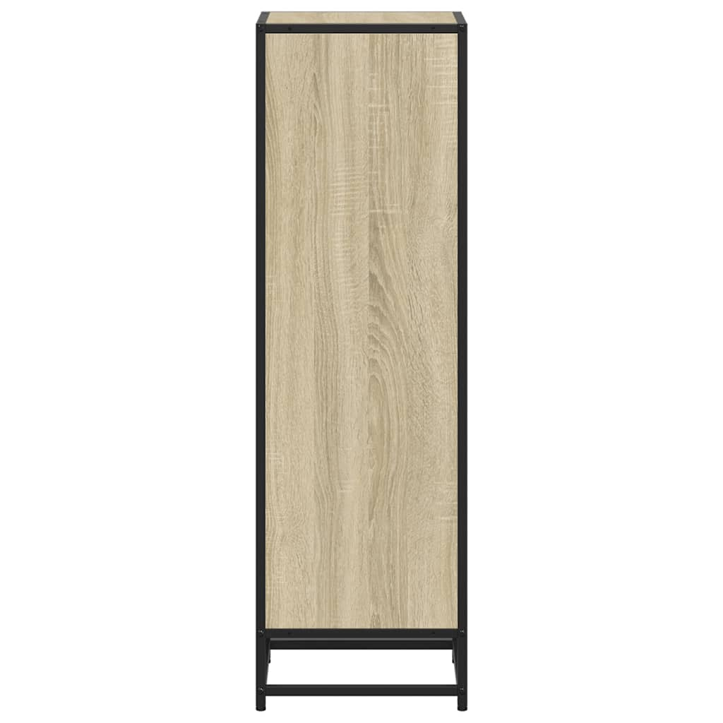 vidaXL Book Cabinet Sonoma Oak 33.5x33x107.5 cm Engineered Wood