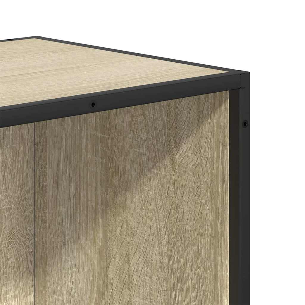 vidaXL Book Cabinet Sonoma Oak 33.5x33x107.5 cm Engineered Wood