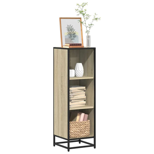 vidaXL Book Cabinet Sonoma Oak 33.5x33x107.5 cm Engineered Wood