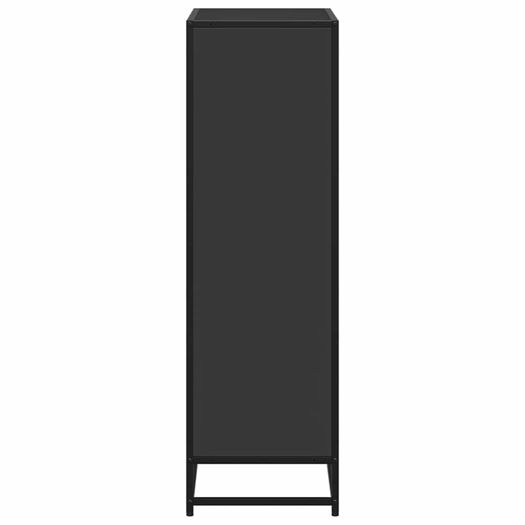 Book Cabinet Black 65.5x33x107.5 cm Engineered Wood