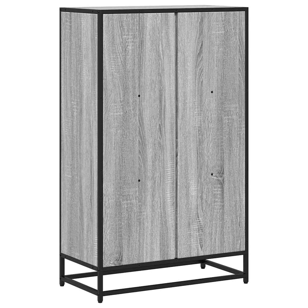 Book Cabinet Grey Sonoma 65.5x33x107.5 cm Engineered Wood