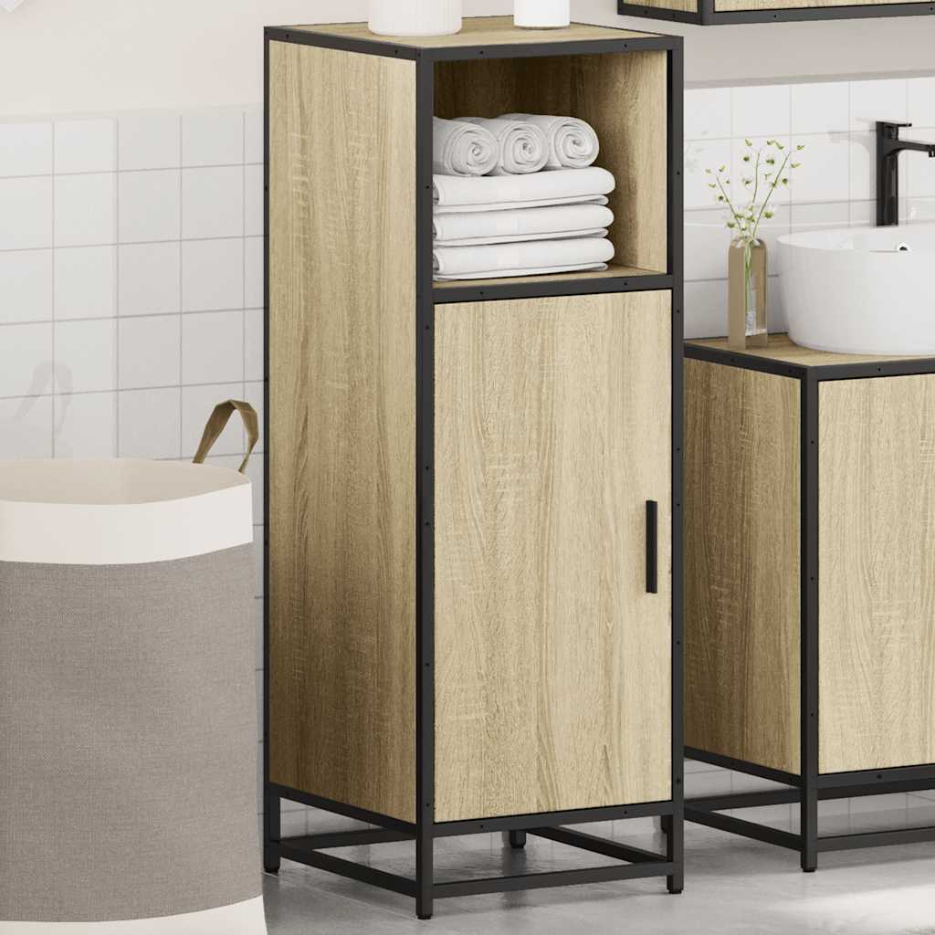 Bathroom Cabinet Sonoma Oak 35x37,5x100 cm Engineered Wood