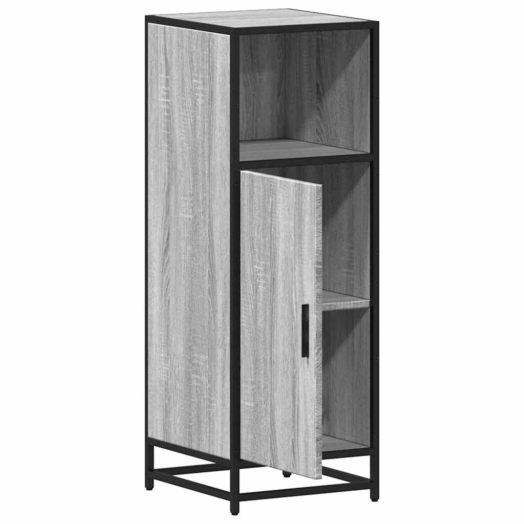 Bathroom Cabinet Grey Sonoma 35x37,5x100 cm Engineered Wood