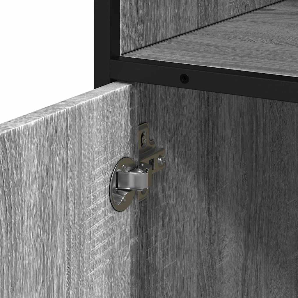 Bathroom Cabinet Grey Sonoma 35x37,5x100 cm Engineered Wood