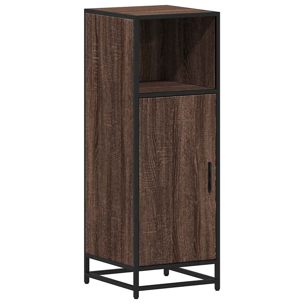 Bathroom Cabinet Brown Oak 35x37,5x100 cm Engineered Wood