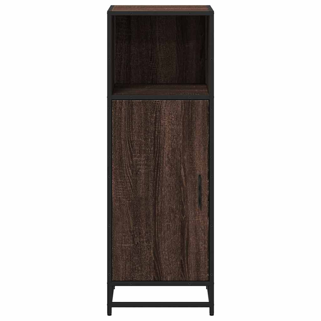 Bathroom Cabinet Brown Oak 35x37,5x100 cm Engineered Wood