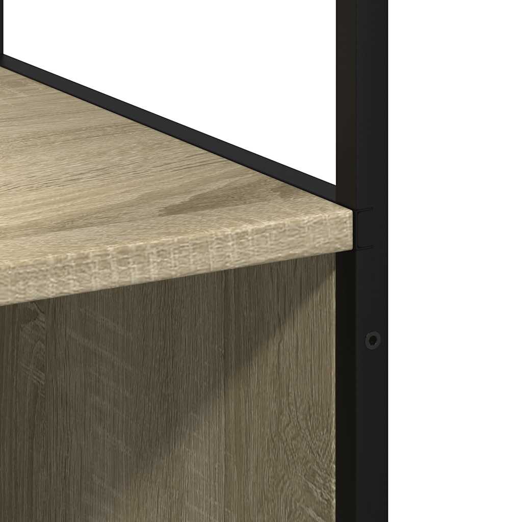 vidaXL Bathroom Cabinet Sonoma Oak 35x37.5x166 cm Engineered Wood