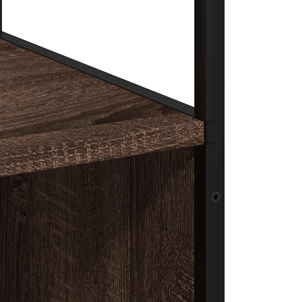 vidaXL Bathroom Cabinet Brown Oak 35x37.5x166 cm Engineered Wood