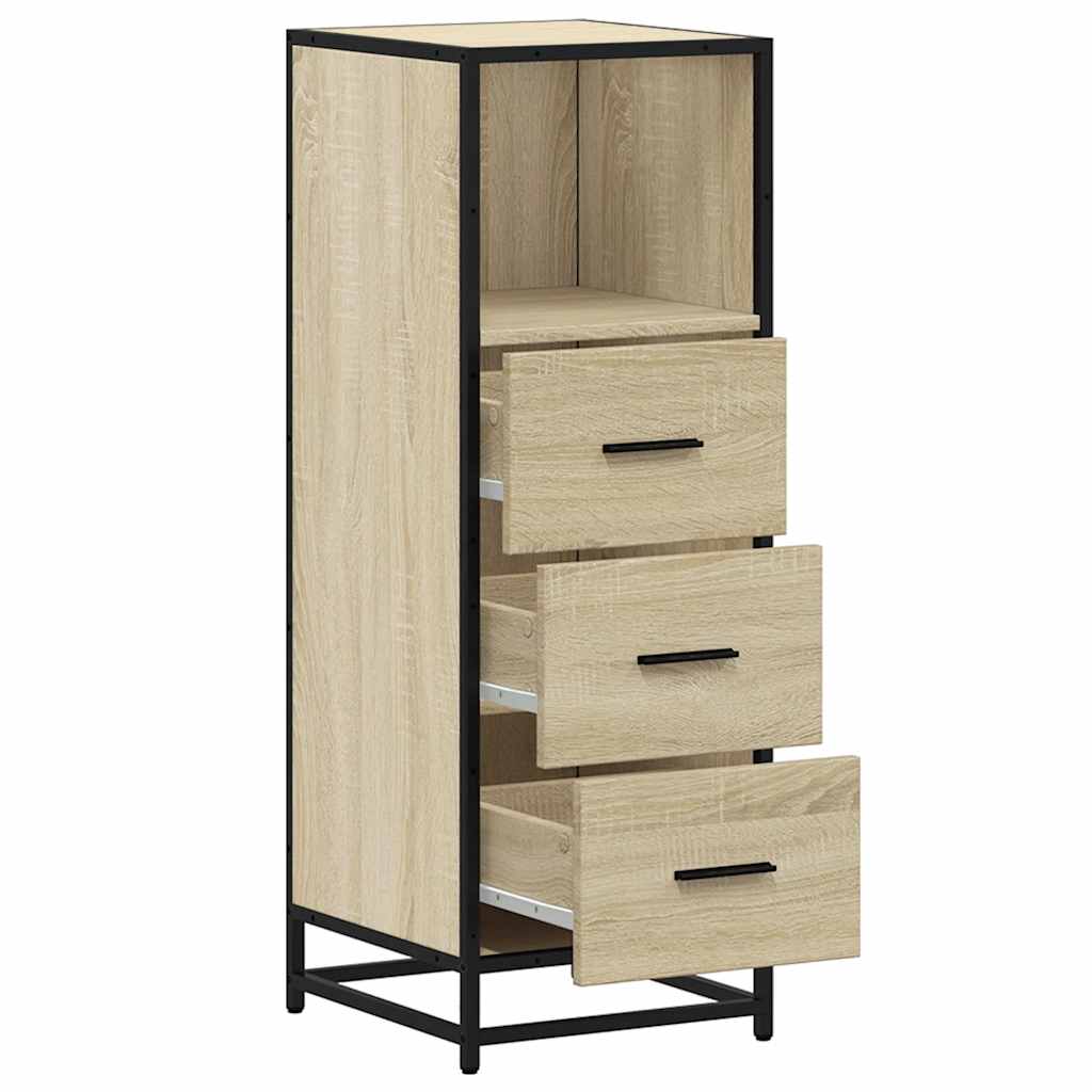 Bathroom Cabinet Sonoma Oak 35x37,5x100 cm Engineered Wood