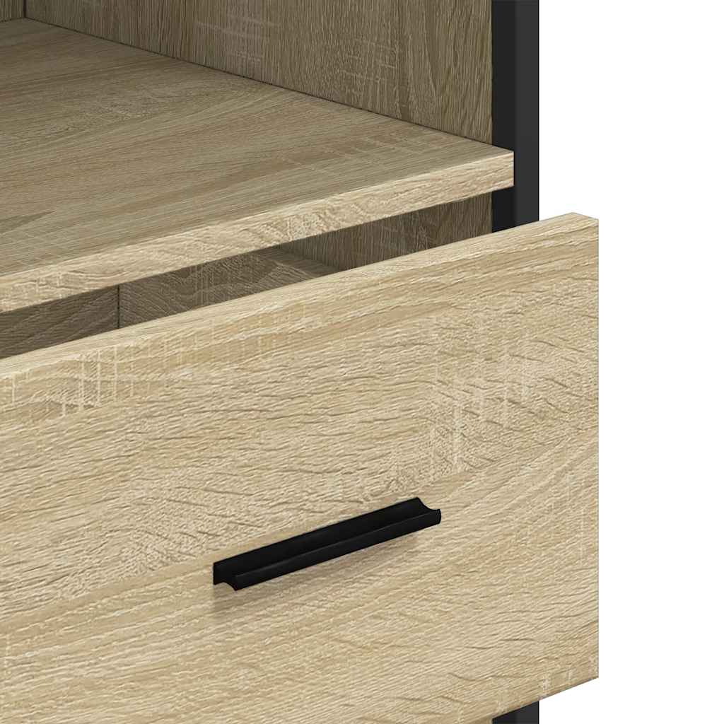 Bathroom Cabinet Sonoma Oak 35x37,5x100 cm Engineered Wood