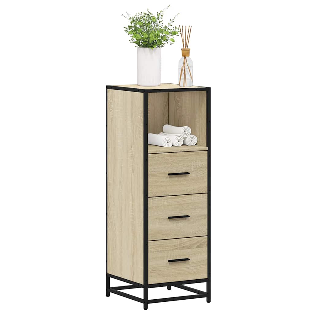 Bathroom Cabinet Sonoma Oak 35x37,5x100 cm Engineered Wood