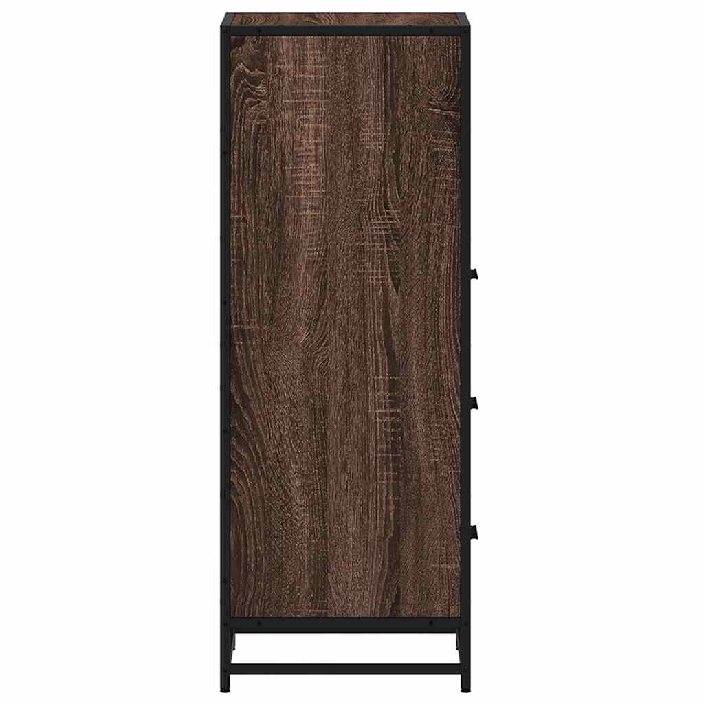 Bathroom Cabinet Brown Oak 35x37,5x100 cm Engineered Wood