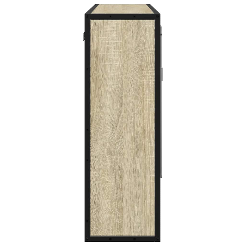 vidaXL Bathroom Mirror Cabinet Sonoma Oak 65x20x60 cm Engineered Wood