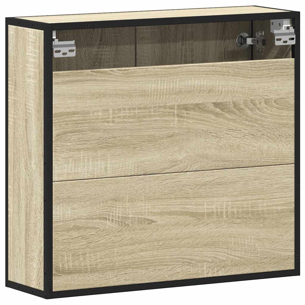 vidaXL Bathroom Mirror Cabinet Sonoma Oak 65x20x60 cm Engineered Wood