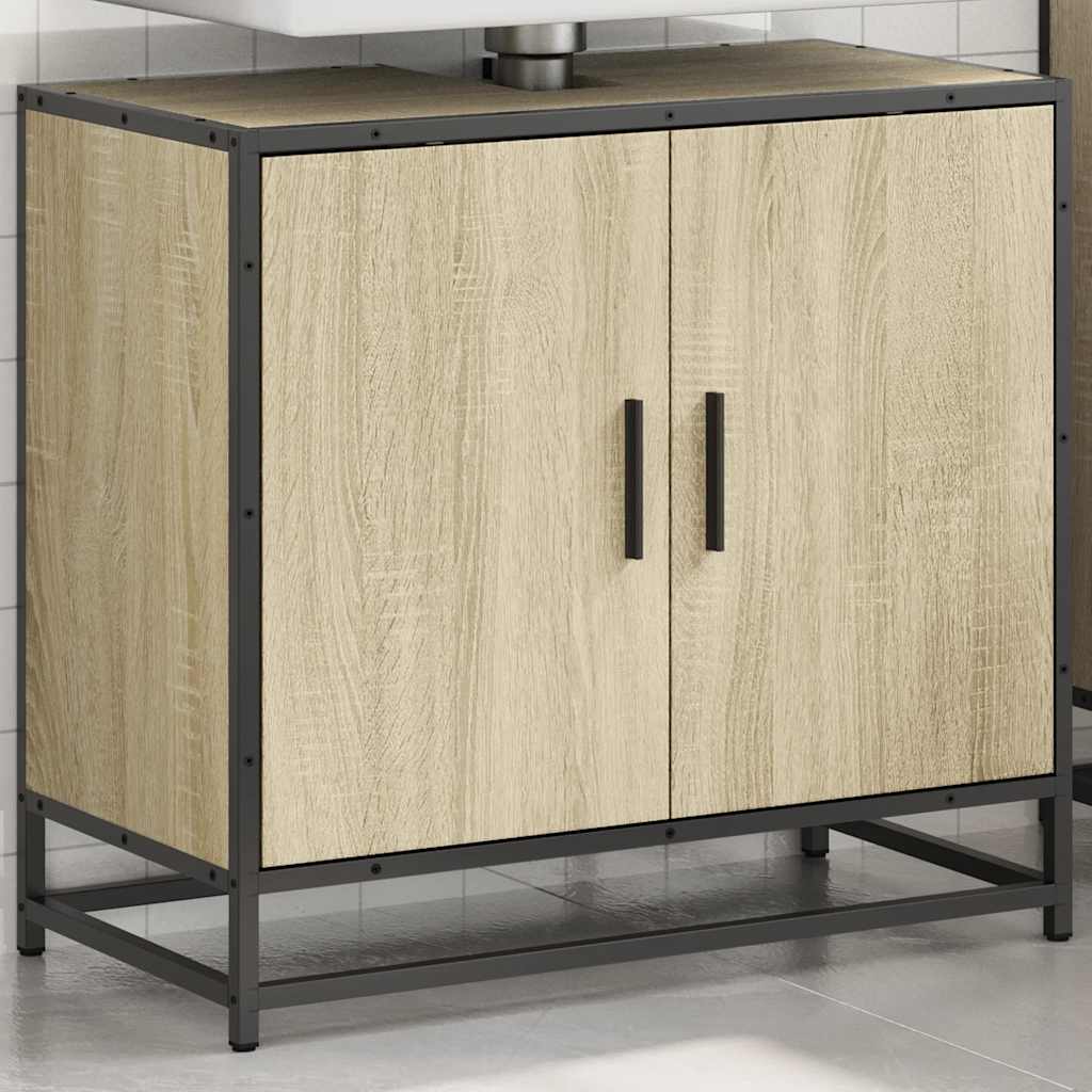 Bathroom Sink Cabinet Sonoma Oak 65x33x60 cm Engineered Wood