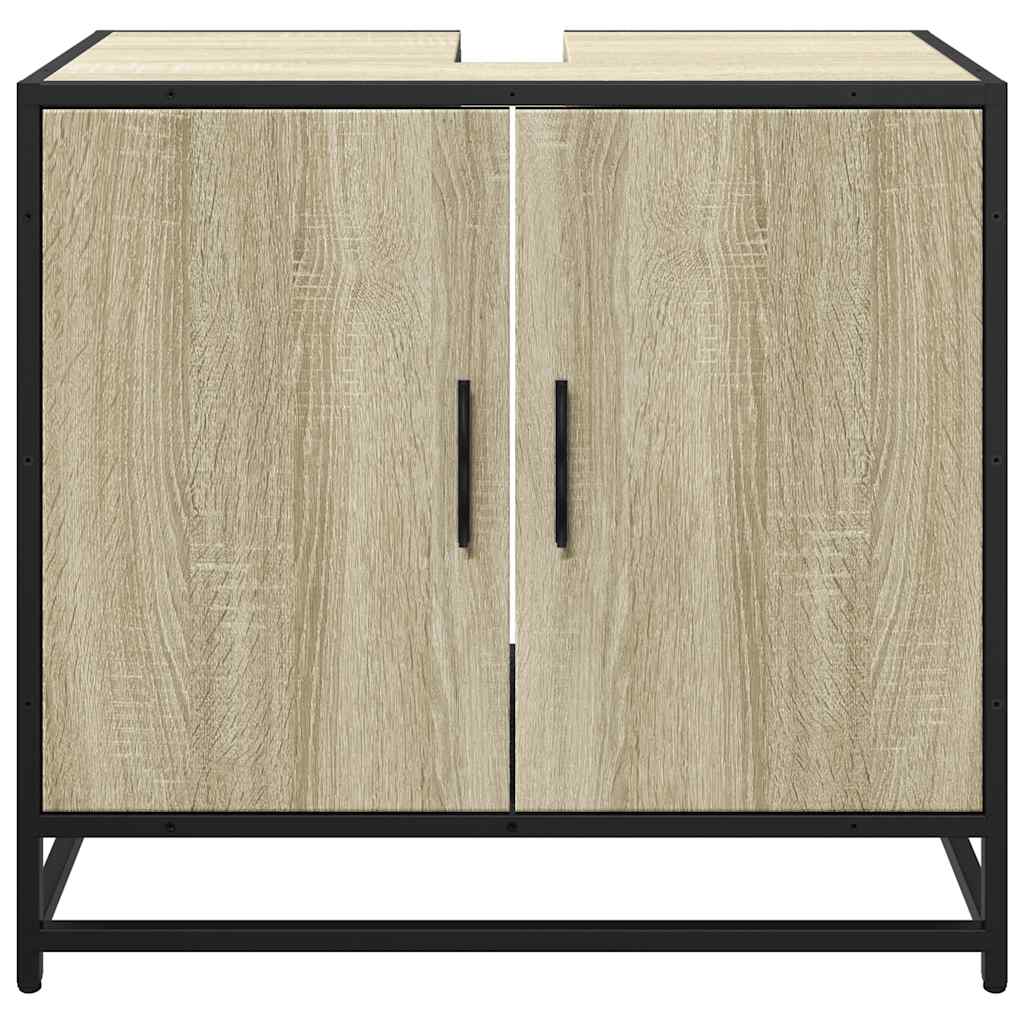 Bathroom Sink Cabinet Sonoma Oak 65x33x60 cm Engineered Wood