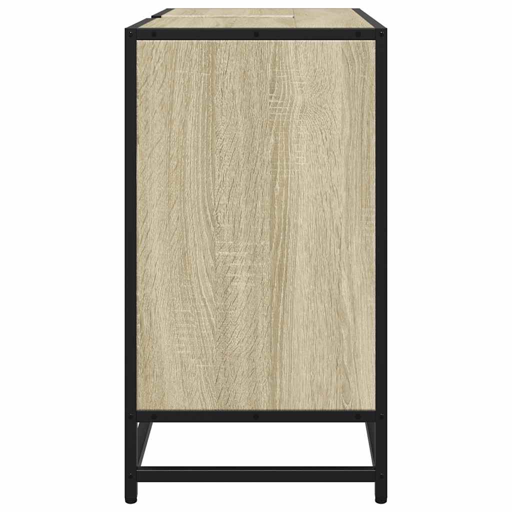 vidaXL Bathroom Sink Cabinet Sonoma Oak 65x33x60 cm Engineered Wood