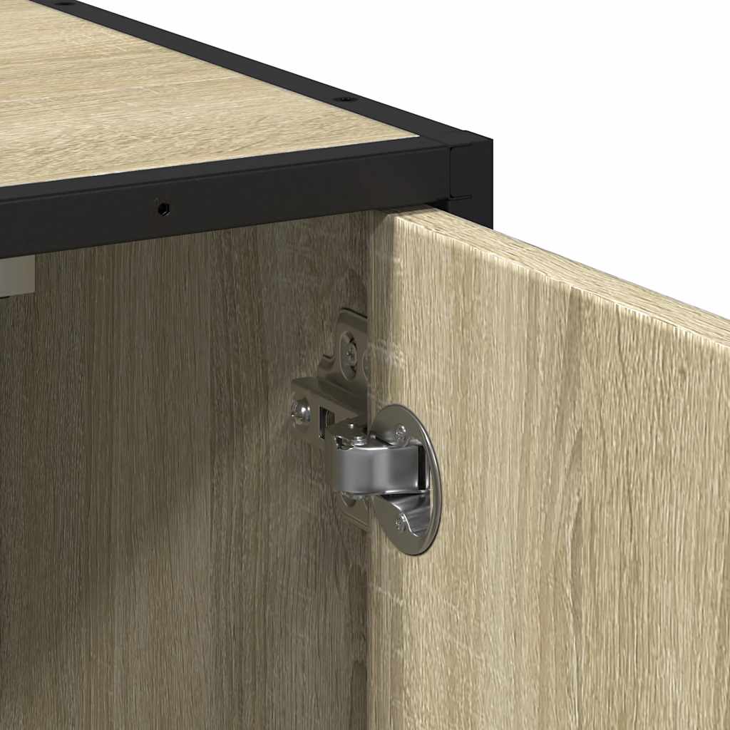 vidaXL Bathroom Sink Cabinet Sonoma Oak 65x33x60 cm Engineered Wood