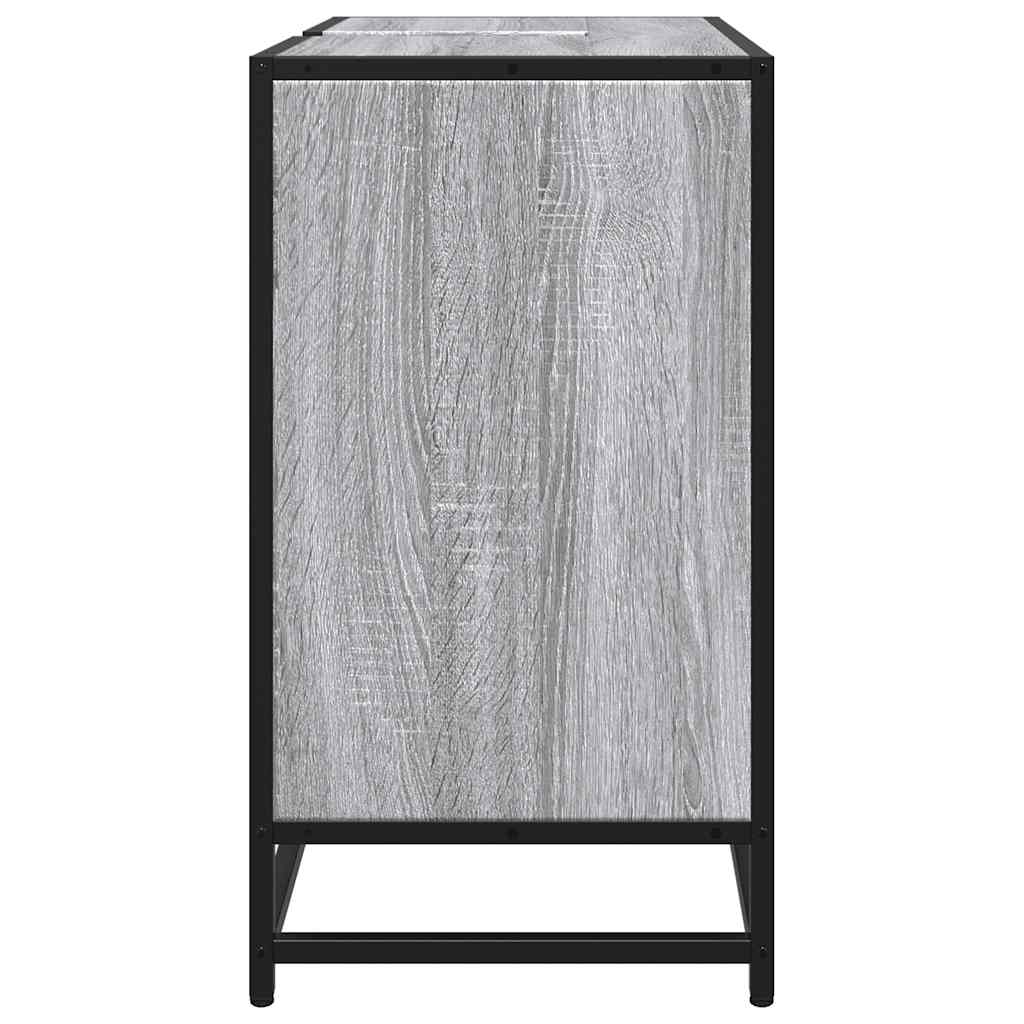 Bathroom Sink Cabinet Grey Sonoma 65x33x60 cm Engineered Wood