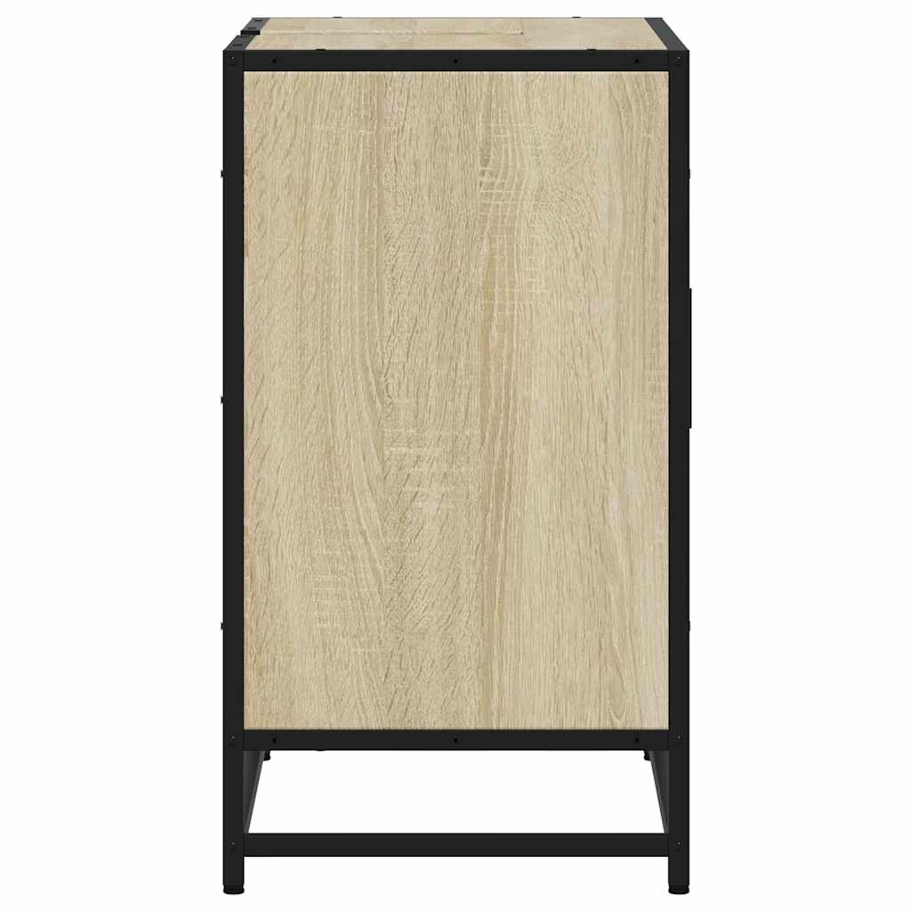 vidaXL Bathroom Sink Cabinet Sonoma Oak 65x33x60 cm Engineered Wood