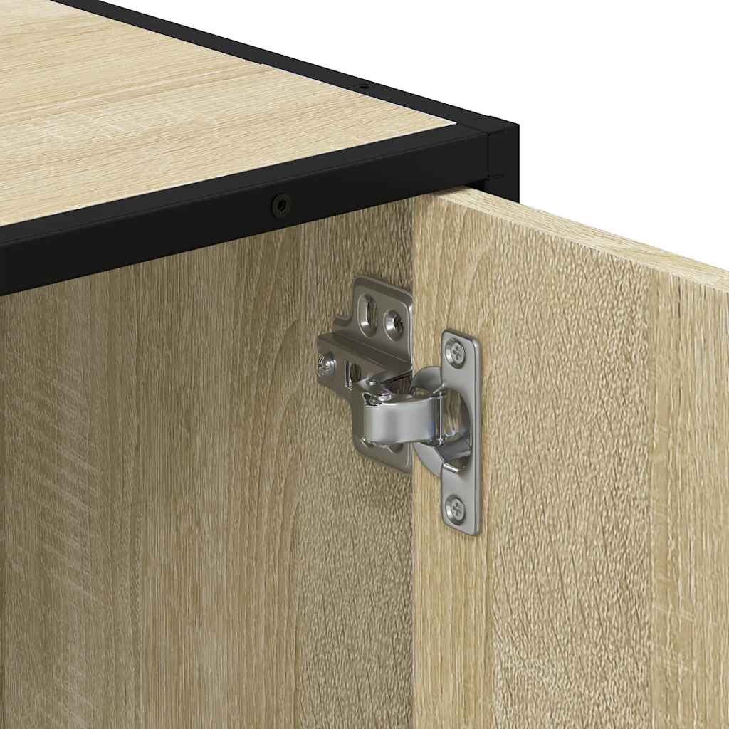 vidaXL Bathroom Sink Cabinet Sonoma Oak 65x33x60 cm Engineered Wood