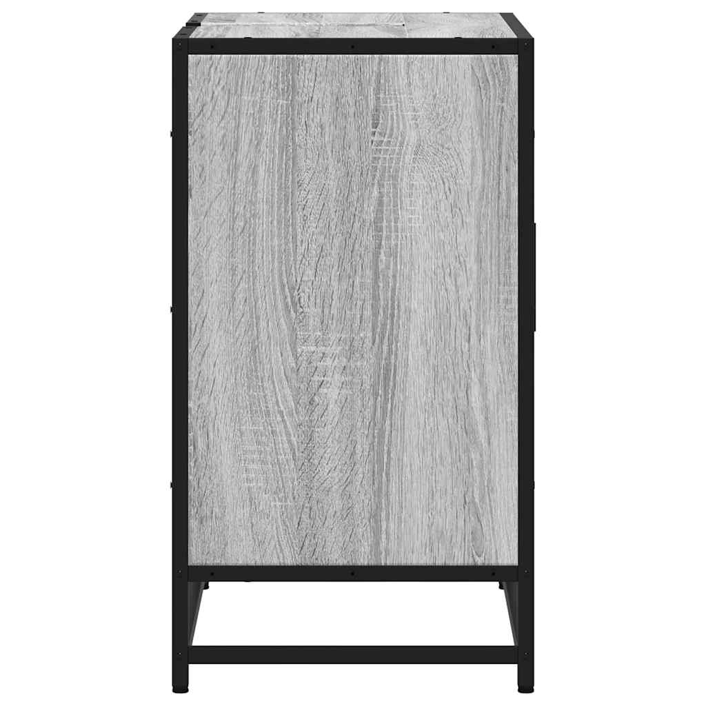 vidaXL Bathroom Sink Cabinet Grey Sonoma 65x33x60 cm Engineered Wood