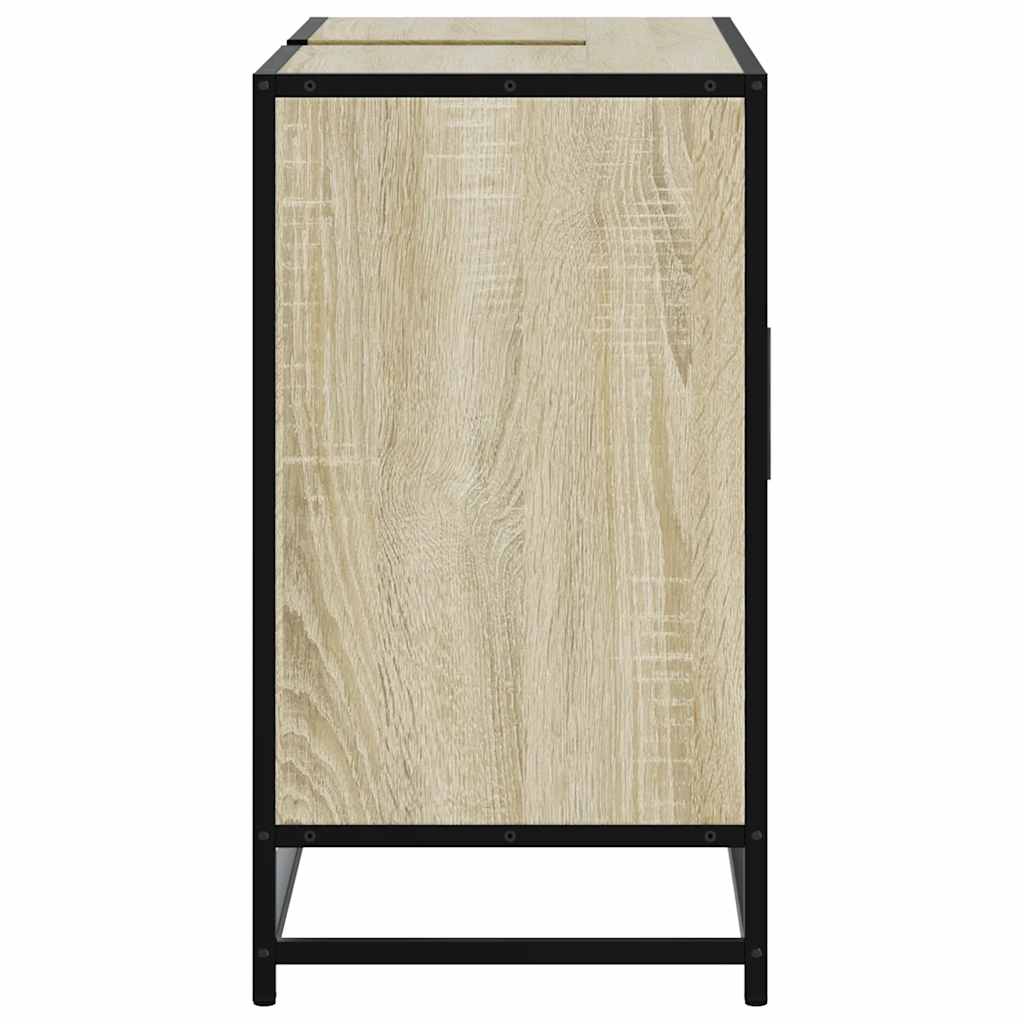 Bathroom Sink Cabinet Sonoma Oak 80x33x60 cm Engineered Wood