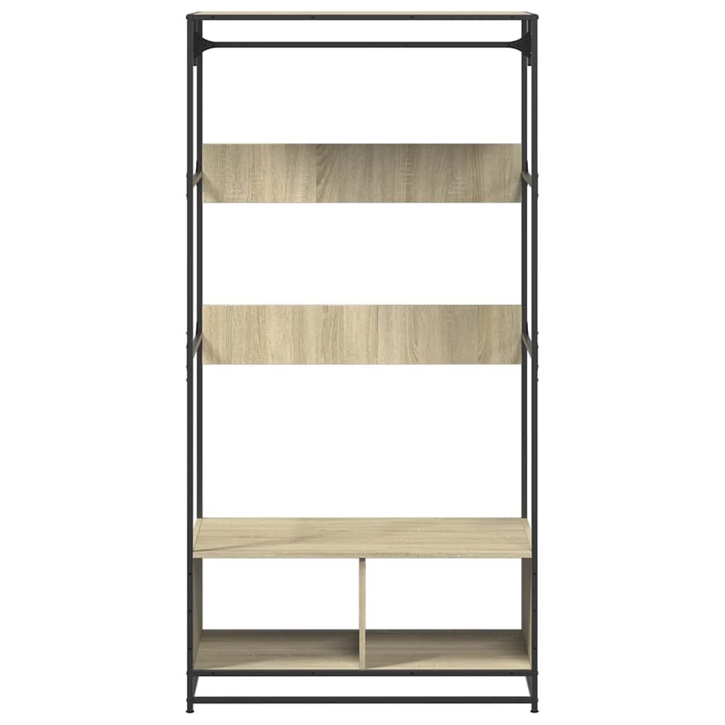 vidaXL Wardrobe Sonoma Oak 90x50x180 cm Engineered Wood