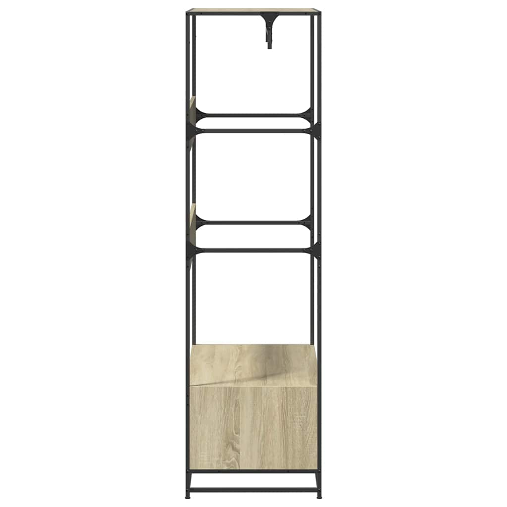 vidaXL Wardrobe Sonoma Oak 90x50x180 cm Engineered Wood