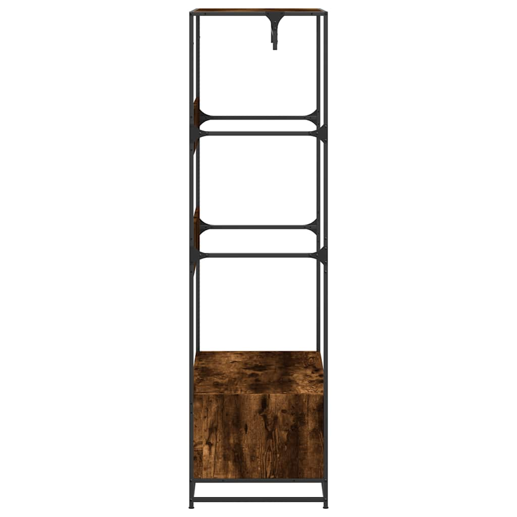 vidaXL Wardrobe Smoked Oak 90x50x180 cm Engineered Wood